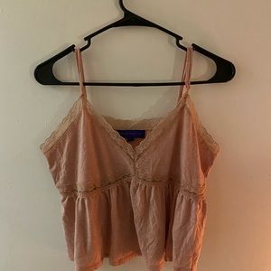 lace trim tank from aeropostale